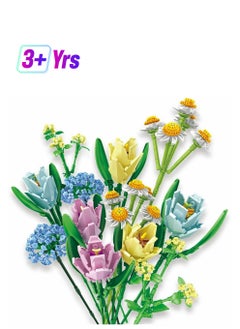 Excefore Flower Bouquet Building Kit Tulips Blocks Sets Botanical Collection Creative Project for Adult Home Decoration Compatible with Lego  - Image 1