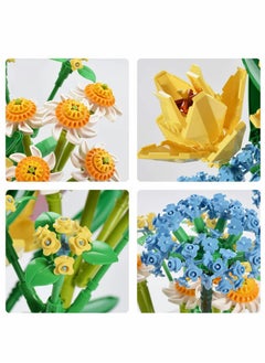 Excefore Flower Bouquet Building Kit Tulips Blocks Sets Botanical Collection Creative Project for Adult Home Decoration Compatible with Lego  - Image 3