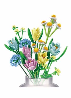 Excefore Flower Bouquet Building Kit Tulips Blocks Sets Botanical Collection Creative Project for Adult Home Decoration Compatible with Lego  - Image 4