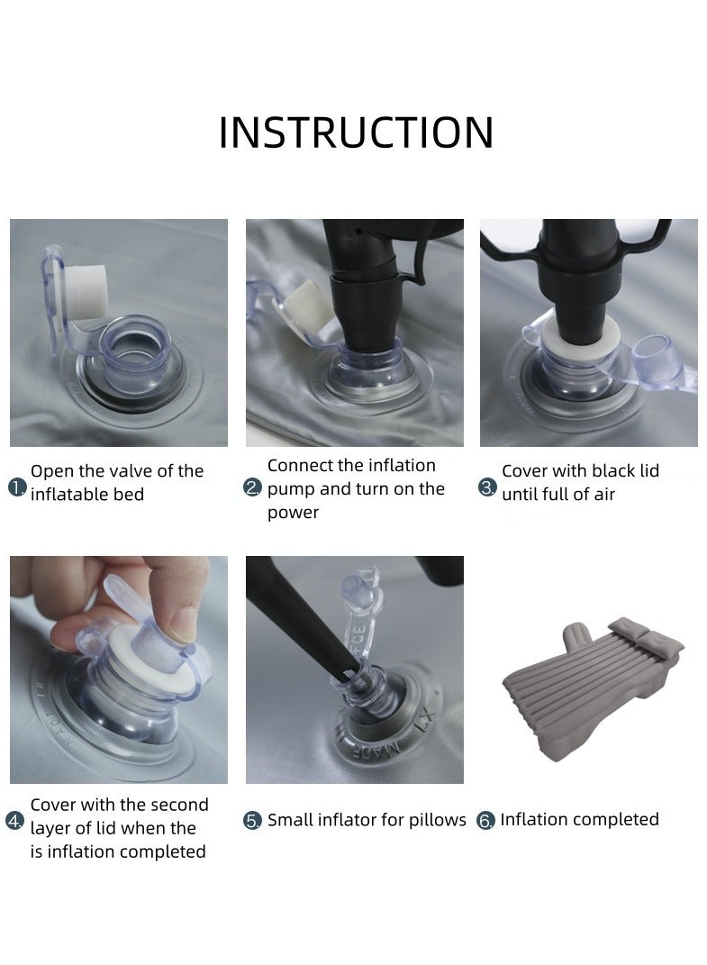 Sharpdo 4 Piece Air Mattress Car Inflatable Bed - Image 3