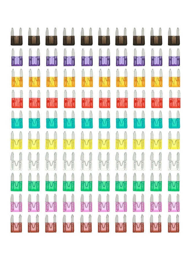 NIBEMINENT 100-Piece Mini Auto Blade Fuse 