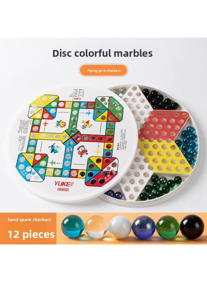 لعبة الداما للكبار والصغار، كرات ألغاز، خرز لطلاب المدارس الابتدائية، كرة زجاجية كبيرة، شطرنج طائر، كرات زجاجية، لعبة الداما الكل في واحد