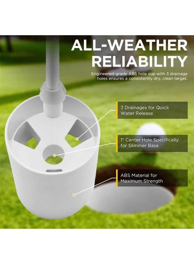 KINGTOP 6ft Golf Flagstick Pro, Portable Five-Section Design for Backyard Practice Putting Green, Driving Range Golf Pin Flag Hole Cup Set, Gift Idea, 1-Pack - Image 4