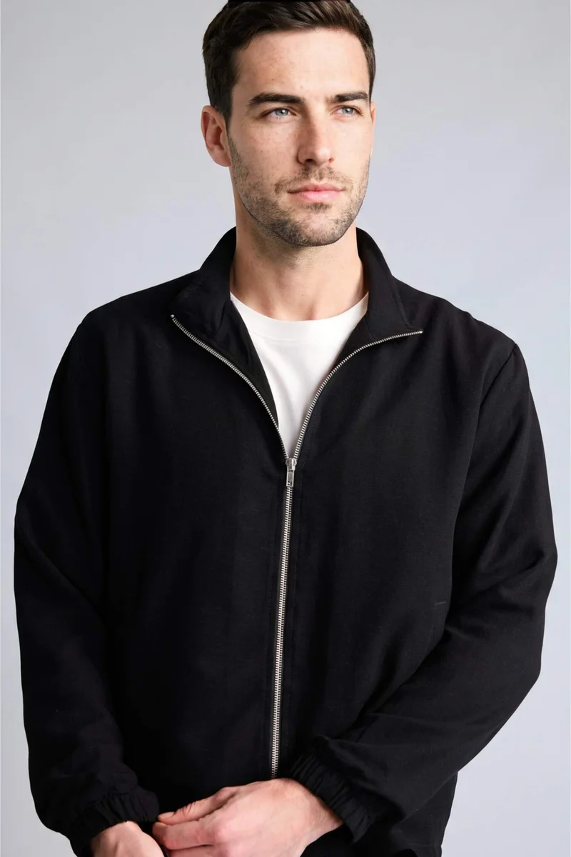 Defacto  Regular Fit High Neck Jacket for Men | Best Price UAE