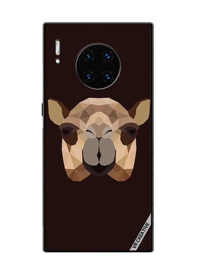 VR CREATIVE Protective Case Cover For Huawei Mate 30 Pro The Camel Polygon Design Multicolour - Image 1