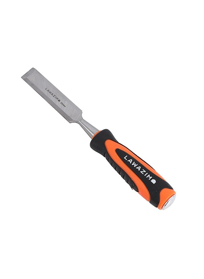 LAWAZIM - Wood Chisel - Carpenter Wood Carving Hand Chisel Tool, Durable Fiber Handle with Strike Cap, Sharp Beveled Blade, Anti-Slip Grip, Perfect for Carpentry Woodworking Cabinetry, DIY Projects - Image 1