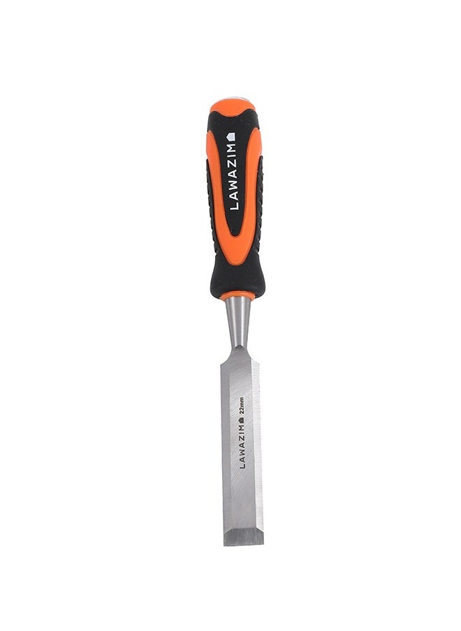 LAWAZIM - Wood Chisel - Carpenter Wood Carving Hand Chisel Tool, Durable Fiber Handle with Strike Cap, Sharp Beveled Blade, Anti-Slip Grip, Perfect for Carpentry Woodworking Cabinetry, DIY Projects - Image 1