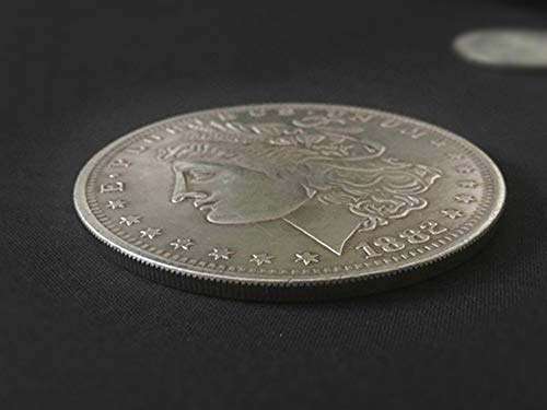 blue-ther Jumbo Copper Morgan Dollar (7cm) Stage Magic Tricks Coin Magic Props Funny Coin Appearing Gimmick Classic Magician Toys (Silver) - Image 2