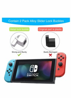 Y&D Joycon Joystick Replacement Switch Analog Stick Parts for Nintendo Joy Con Controller Thumbstick Include Repair Tool Kit and 2 Metal Lock Buckles Jon Replacement 23 PCS  - Image 3