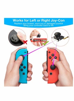 Y&D Joycon Joystick Replacement Switch Analog Stick Parts for Nintendo Joy Con Controller Thumbstick Include Repair Tool Kit and 2 Metal Lock Buckles Jon Replacement 23 PCS  - Image 4