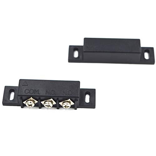 SpzcdZa 2Sets Magnetic Reed Switch Normally Open Closed NC NO Door Alarm Window Security/Magnetic Door Switch/Magnetic Contact Switch/Reed Switch for GPS,Alarm or Other Device,DC 5V 12V 24V Light - Image 4