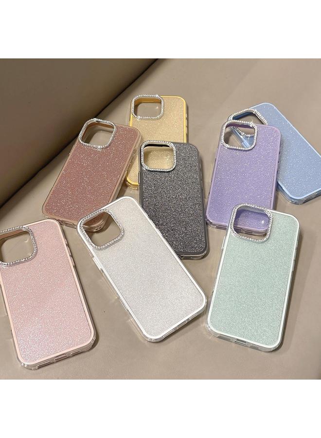 Zaboon Case For iPhone 12 Pro Rhinestone-Embedded Camera Frame Glitter Full Coverage Phone Case - Image 2