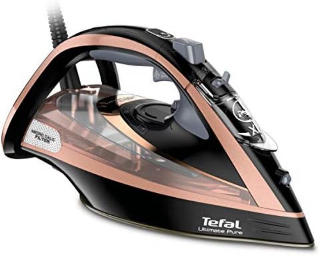 T-fal TEFAL Steam Iron | Ultimate Pure Iron Steamer | 3100 W | 350 ml | With Calc Remover | Durilium Airglide Non-Stick Soleplate Technology | 2 Years Warranty | FV9845M0 - Image 1