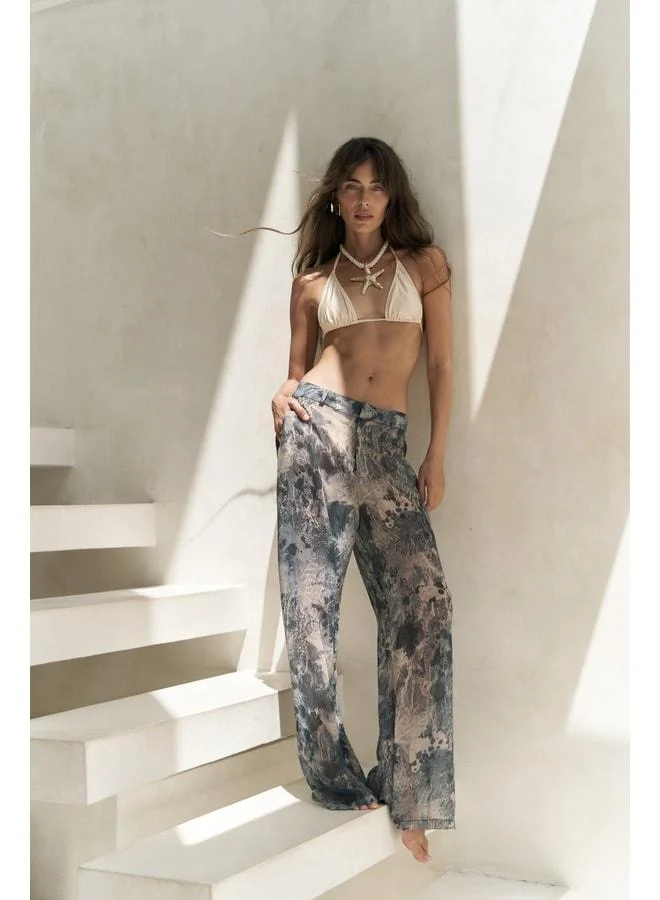 Bohemai  Budiono Transparent Spotted Anthracite Pants for Women | Best Price UAE