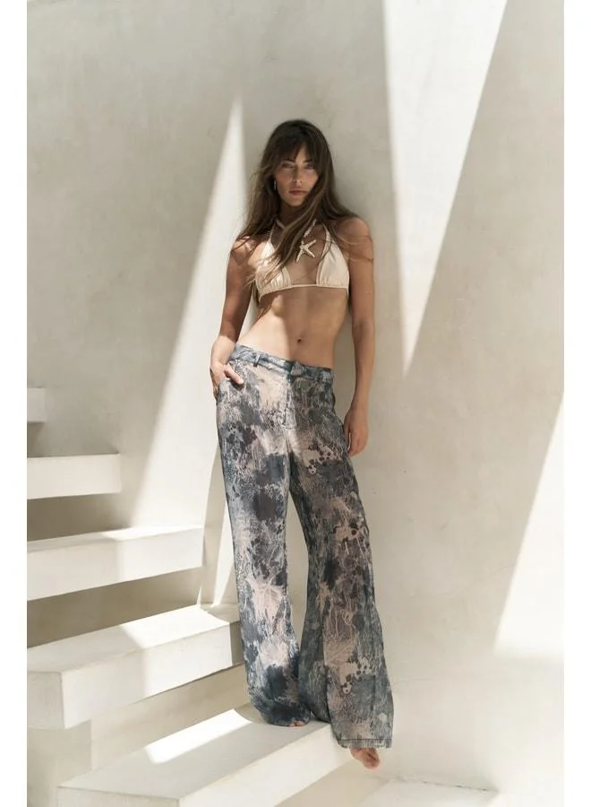 Budiono Transparent Spotted Anthracite Pants