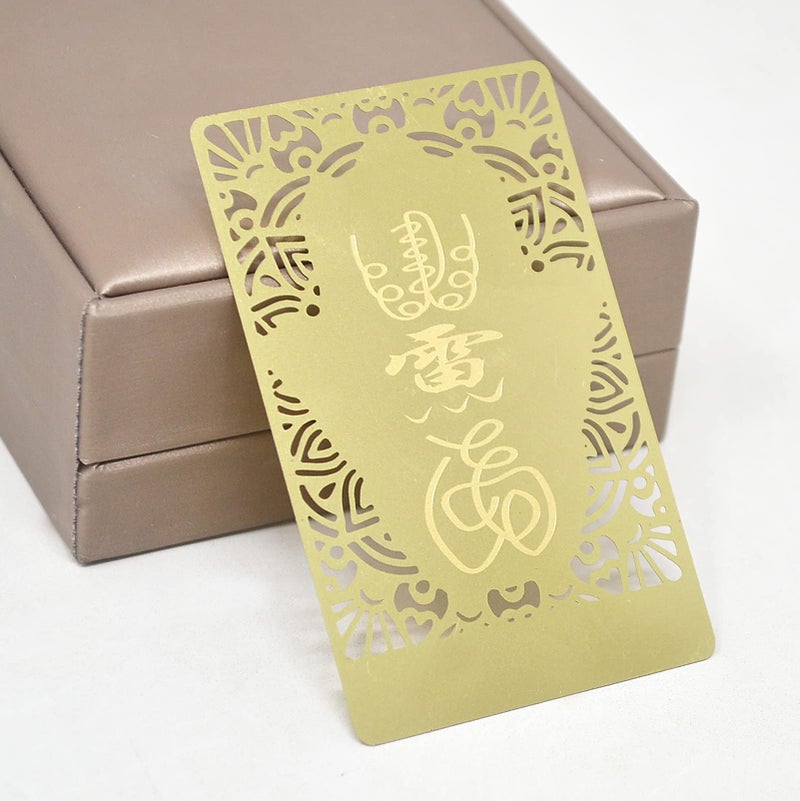 Fengshuibringluck Feng Shui Anti-Jealousy Jinka with an Eye in The Palm  Gold  8.5 x5.2cm  FW4854 - Image 3