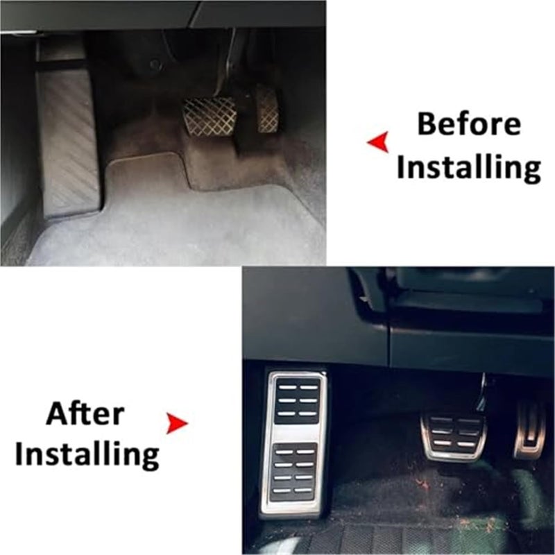 Wivplex 3-Piece Pedal Pad Set for VW Polo and Virtus - Image 3