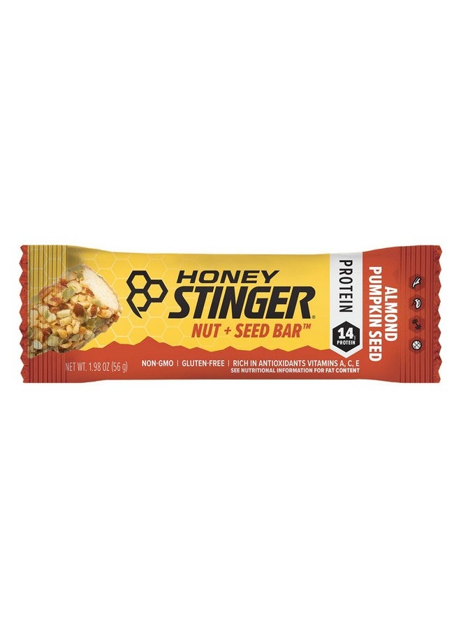 Honey Stinger Nut + Seed Bar Almond Pumpkin Seed Protein Packed Food For Exercise Endurance Performance And Recovery Sports Nutrition Snack Bar For Home & Gym Post Workout Box Of 12 - Image 2