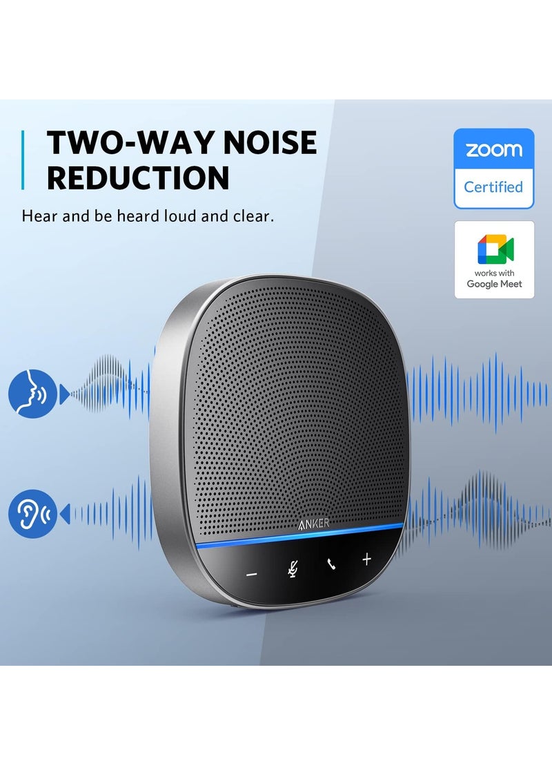 AnkerWork Anker PowerConf S500 Speakerphone with Zoom Rooms and Google Meet Certifications, USB-C Conference Speaker, Bluetooth Speakerphone for Conference Room, Conference Microphone with Premium Voice Pickup  - Image 2