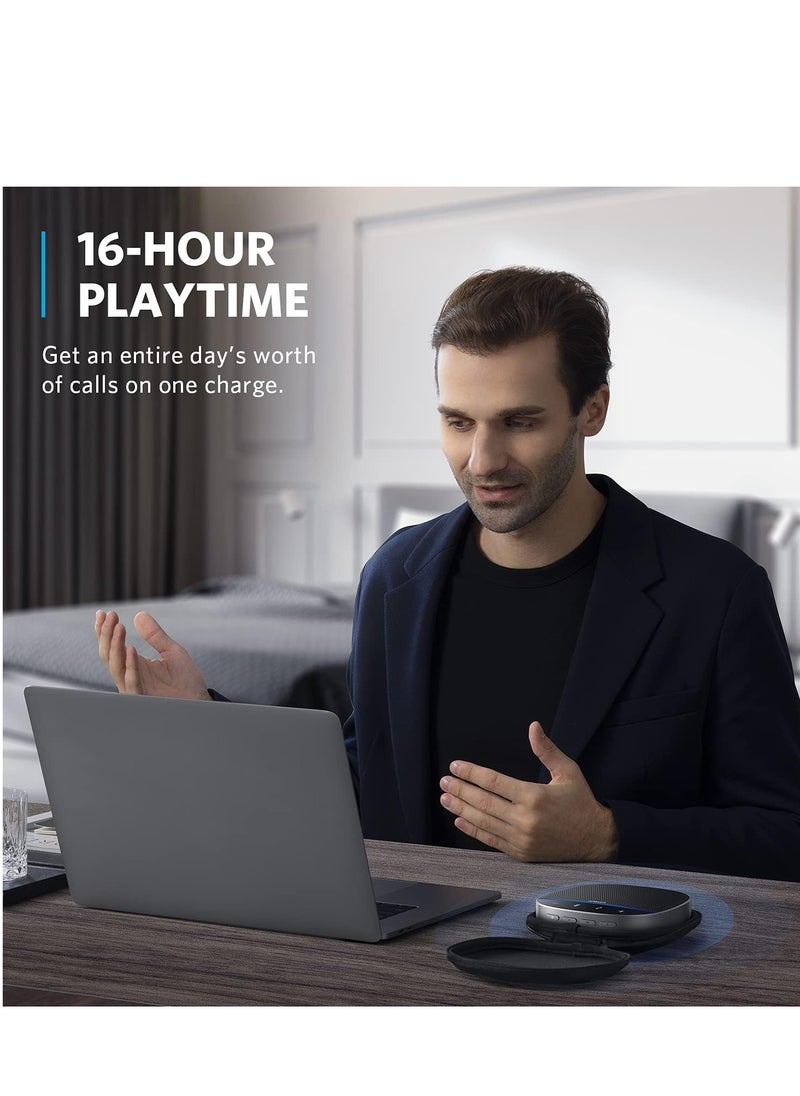 Anker PowerConf S500 Speakerphone with Zoom Rooms and Google Meet Certifications, USB-C Conference Speaker, Bluetooth Speakerphone for Conference Room, Conference Microphone with Premium Voice Pickup