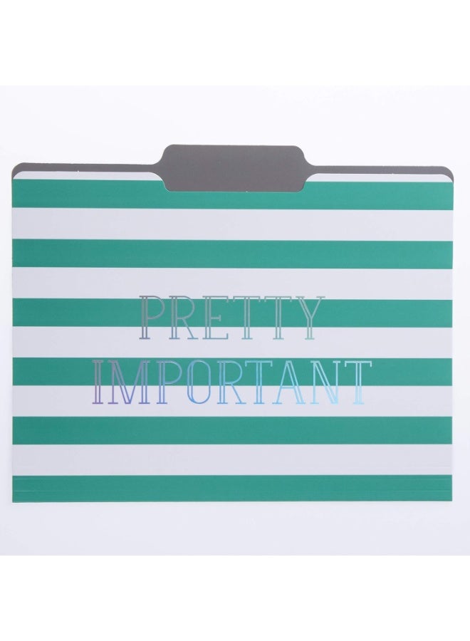 Graphique Graphique Green Dots File Folder Set – Each Folder Measures 11.75" x 9.5", Set Includes 9 Folders with 3 Unique Designs, Durable Triple-Scored Coated Cardstock (FIF045) - Image 3