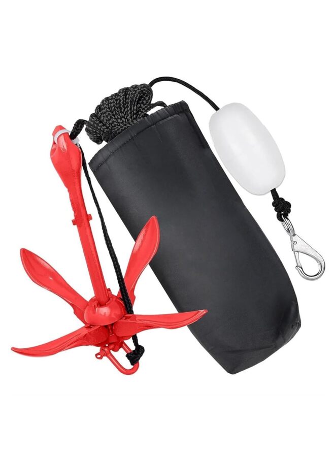 Kayak Anchor, 3.5 Pound Anchor Kit for Kayaks, Canoes, Paddle Boards and Jet Skis, Fishing, Boating and Kayaking Accessories Boat Anchor Paddle Board Paddle Sup Board (Color : BLUE) - Image 1