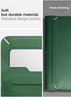 Spigen حافظة كمبيوتر محمول Valentinus 13 14 بوصة، لجهاز MacBook Pro، غطاء مغناطيسي مدمج، غطاء حقيبة كمبيوتر محمول جلدي، حقيبة كمبيوتر محمول -  - Image 5