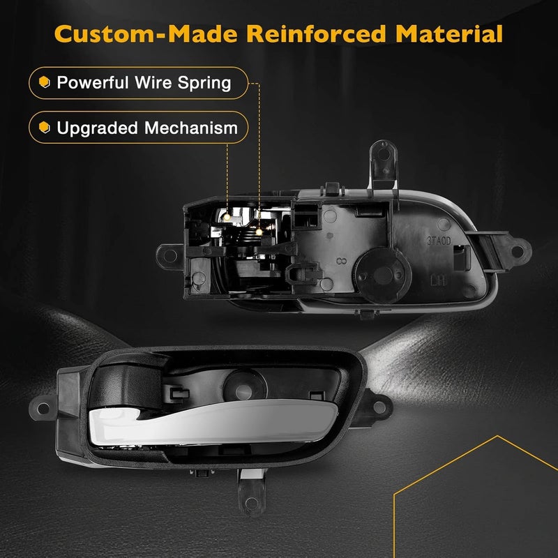 Gledewen Interior Door Handle Front Rear Left Driver Side for Nissan Altima Pathfinder 2013-2017, Titan 2015-2017, Titan XD 2016-2017, Murano 2015-2017 | Replaces# 80671-3TA0D, 80671-3TA0A - Image 4
