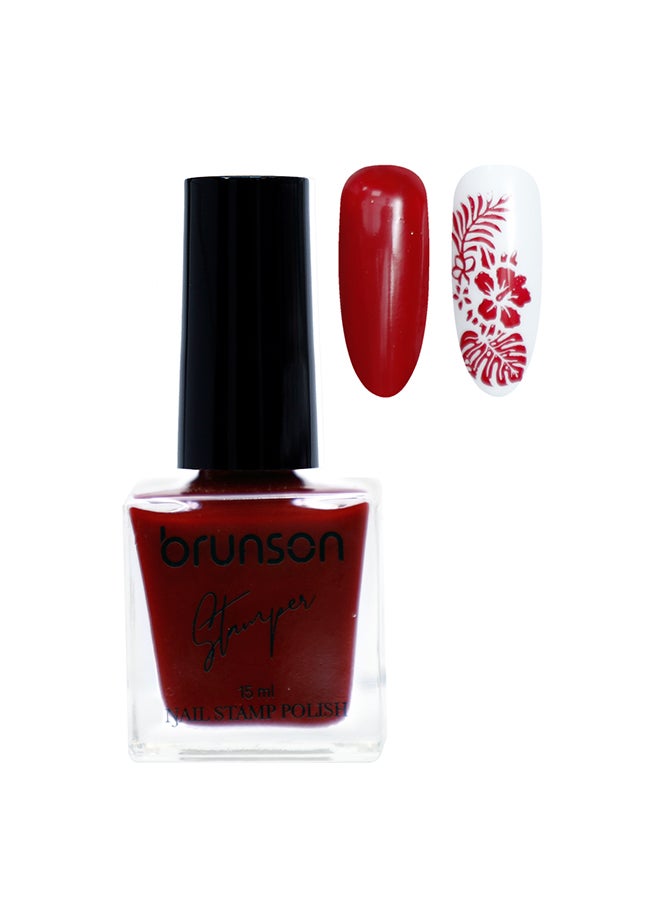 brunson Nail polish for stamping nail art Stamping Gel Polish UV Gel For Nail Stamping Plate Nail Art Stamping Polish Fingernail Manicure Print
 BNSTP009