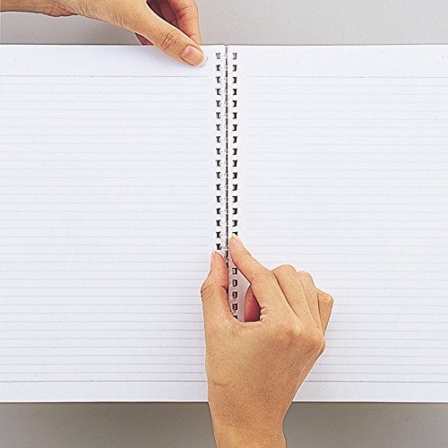 LIHIT LAB. Refillable Notebook (Journal), Lined Paper, 8.3 x 6.1 inches, Blue Green (N1658-28) - Image 5