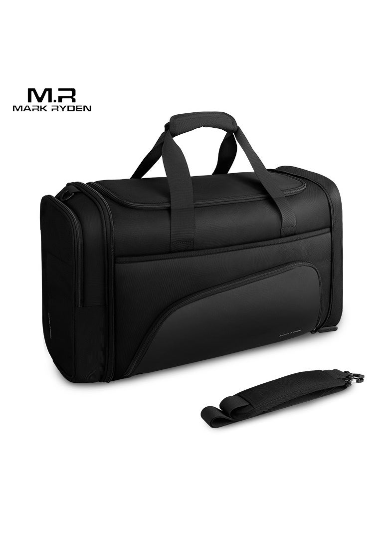 MARK RYDEN MARK RYDEN Gym Bag for Men, 38L Foldable Weekender Bag with Anti-collapse Base Board and Shoes Compartment, Waterproof Tear Resistant Duffel Bag Ideal for Sporting, Traveling, Daily  - Image 2