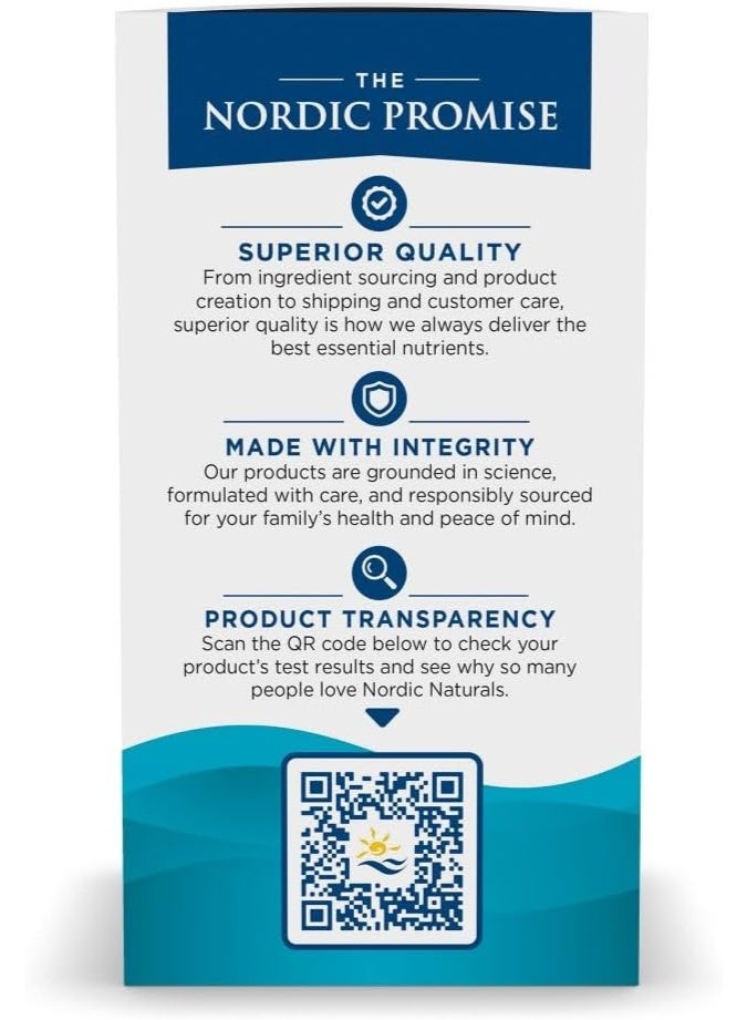 NORDIC NATURALS أوميغا النهائية من نوردك ناتشورالز، بنكهة الليمون - 90 كبسولة لينة - 1280 ملغ أوميغا-3 - مكمل زيت السمك أوميغا-3 عالي الفعالية مع EPA و DHA - يعزز صحة الدماغ والقلب - غير معدّل وراثيًا - 45 حصة - Image 5