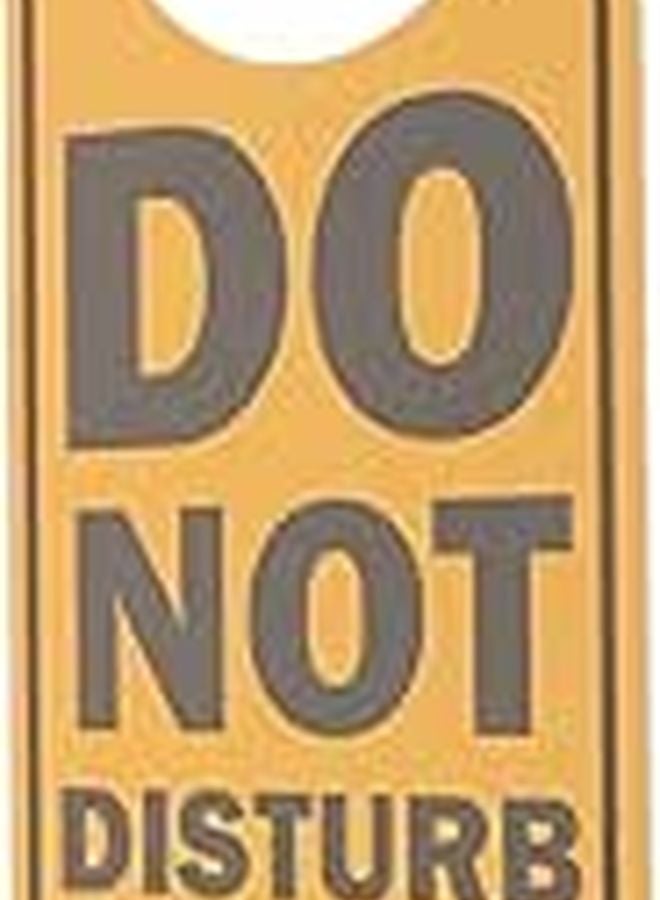 Dual Sided Do Not Disturb Door Sign PVC 24x9cm Office Hotel Room Hanger Tag - Image 1