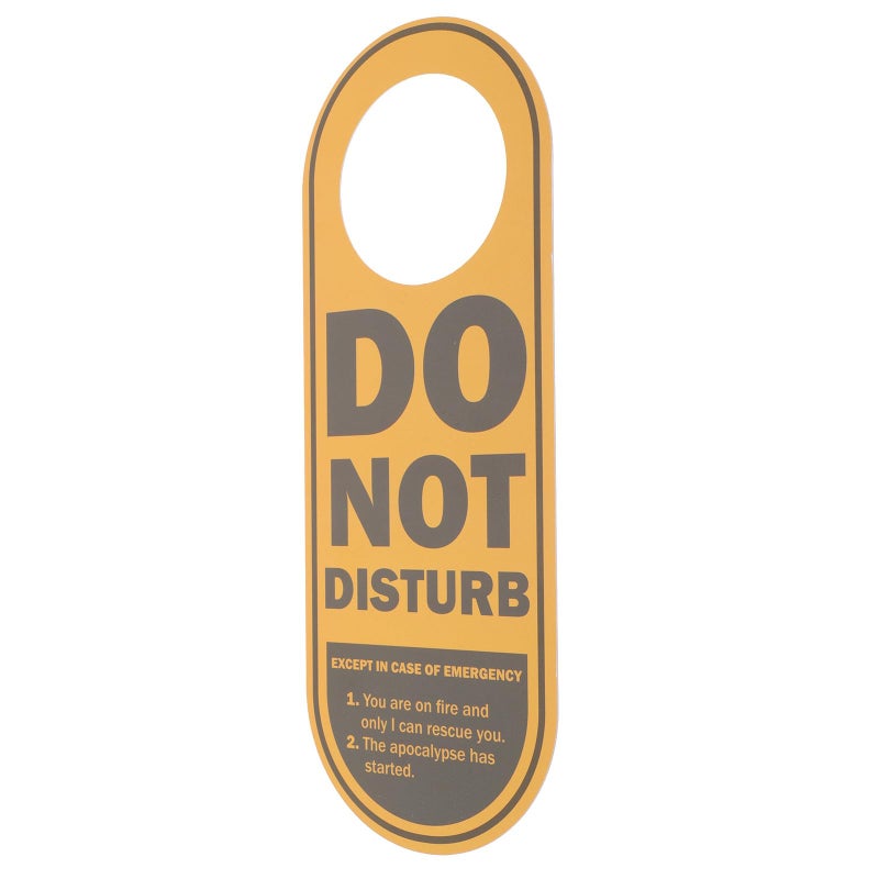 Dual Sided Do Not Disturb Door Sign PVC 24x9cm Office Hotel Room Hanger Tag - Image 2