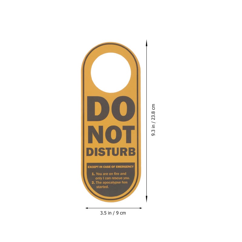 Dual Sided Do Not Disturb Door Sign PVC 24x9cm Office Hotel Room Hanger Tag - Image 3