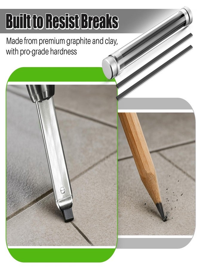 Dreyoo 16 Piece 2x5mm 5.9 Long Graphite Refills, 2B Heavy Duty Replacement Mechanical Carpenter pencil Leads for Architect Construction Woodworking Metal - Image 3
