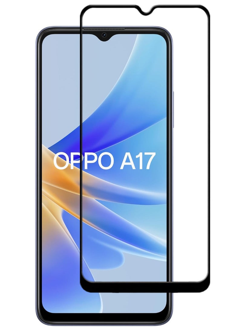 ACLIX Antistatic ESD Dustproof Premium Quality High Definition Tempered Glass Screen Protector Designed For Oppo A17 - Image 1