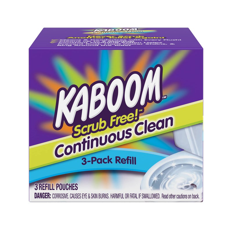 Kaboom 3-Pack Refill – Kaboom Scrub Free! Continuous Clean with OxiClean - Image 1