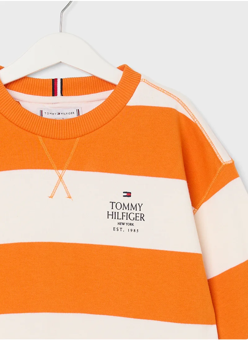TOMMY HILFIGER Youth Striped Sweatshirts