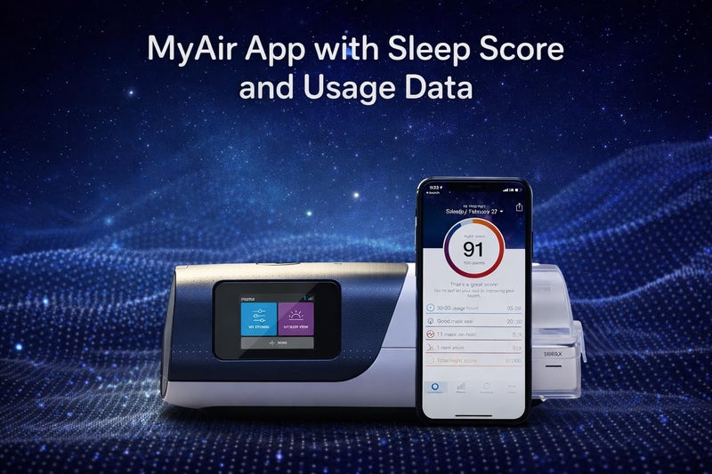 BYM AirSense 11 AutoSet CPAP Machine with Heated Humidifier & AirFit P10 Nasal Pillow Mask | Auto CPAP for Sleep Therapy | Comfortable & Connected Therapy - Image 4