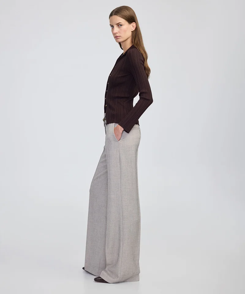 ابيكول Belted Wide-Leg Trousers