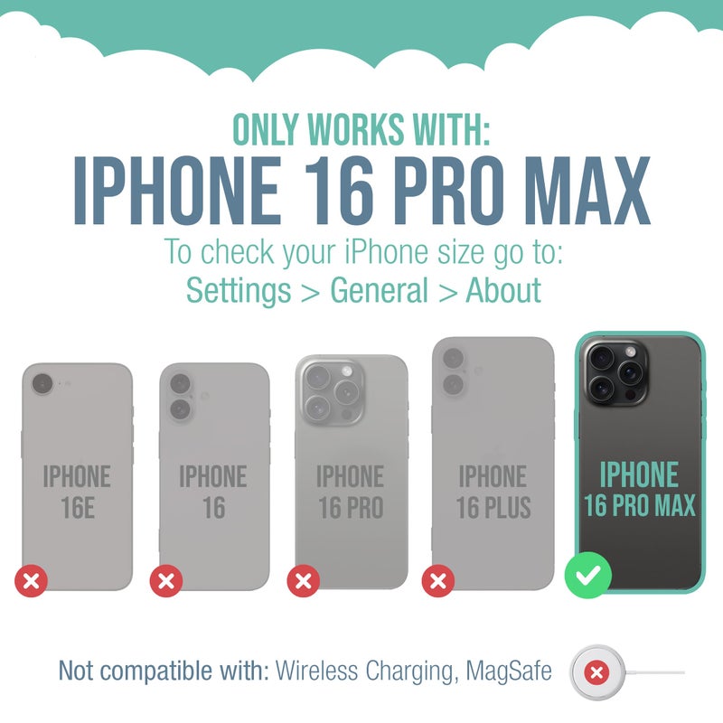 SmartishÂ® iPhone 16 Pro Max Wallet Case - Wallet Slayer Vol. 1 [Slim + Protective] Credit Card Holder - Drop Tested Hidden Flip Card Slot Cover Compatible w/Apple iPhone 16 Pro Max - Black Tie Affair - Image 5