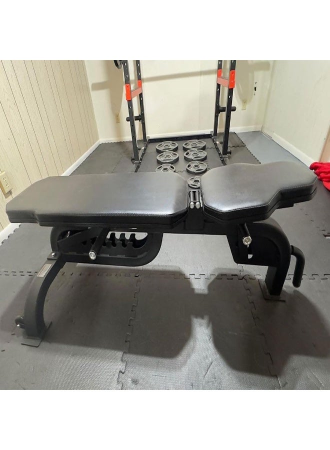 Max Strength Adjustable Flat Incline Weight Bench for Home Gym - 1300lbs Capacity - Image 3