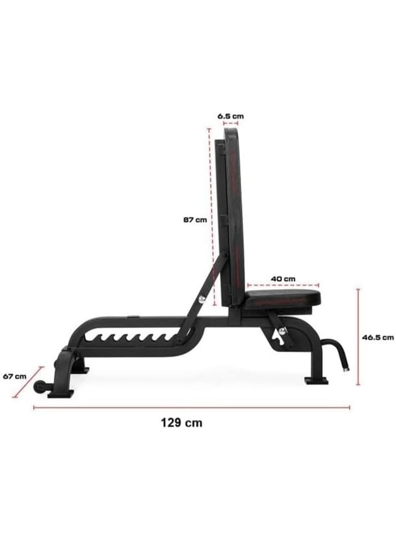 Max Strength Adjustable Flat Incline Weight Bench for Home Gym - 1300lbs Capacity - Image 4