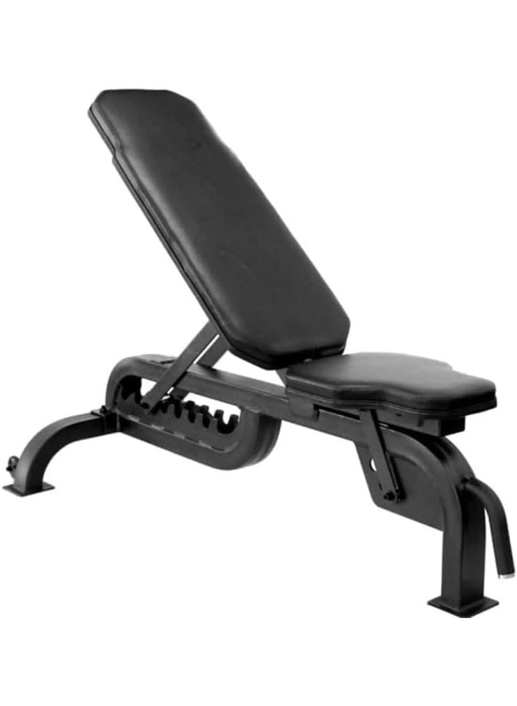 Max Strength Adjustable Flat Incline Weight Bench for Home Gym - 1300lbs Capacity - Image 1