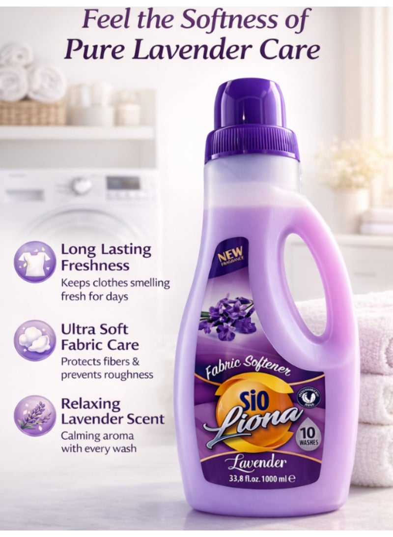 SIO Lavender Fabric Softener 1000ml – Long-Lasting Softness & Fresh Lavender Scent - Image 2