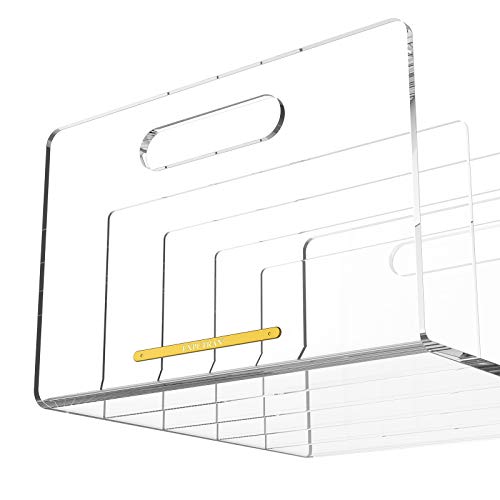EXPUTRAN Acrylic File Sorter, Desktop File Collator Office File Organizer, Clear 11.4" x 6.7" x 10" - Image 2