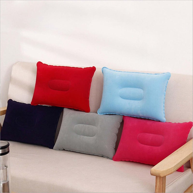 Portable Inflatable Air Pillow Lumbar Back Support Compressible Lightweight Travel Pillow for Traveling Car Home Plane - Image 4