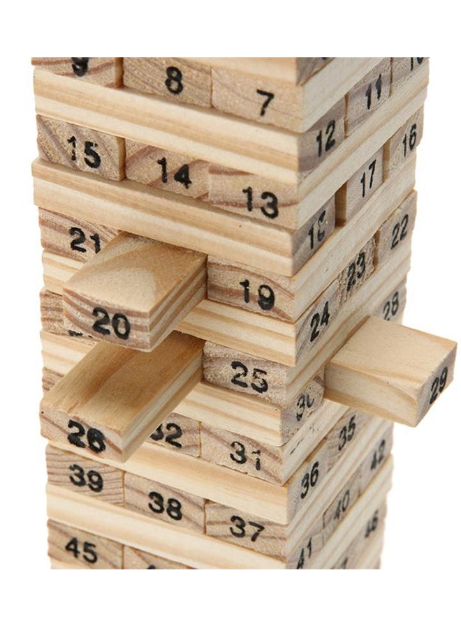 Pine Wooden Tower Wood Building Block Toy - Image 3