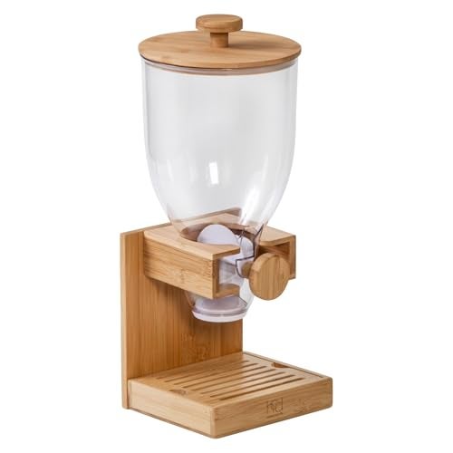 Honey Can Do Bamboo Cereal Dispenser, Natural KCH-09385 Natural, 17.5 oz - Image 1